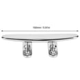 thumbnail image 4 of STAINLESS STEEL BOAT CLEAT MIRROR POLISHED MARINE ROPE BASE FOR BOAT LIGHT ACCESSORY, 4 of 7
