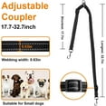 thumbnail image 2 of Double Dog Leash for Two Dogs, No Pull Dog Leash, 360° Swivel No Tangle for Small Dogs Walking & Training, Shock Absorbing Reflective Bungee, 2 of 7