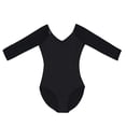 thumbnail image 2 of Ropa de práctica de baile de Ballet para mujer, leotardos de manga corta en la espalda, trajes de gimnasio para adultos, 2 of 8