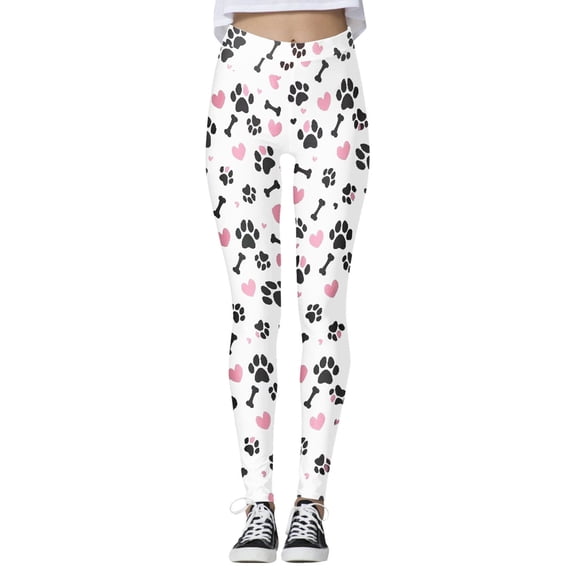 WAYUTE Womens Leggings Tummy Control Printed for Yoga Exercise and Outdoor Activities Stretchy Fit for Ladies Workout 7XL