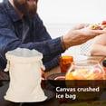 thumbnail image 3 of Ice Bag Reusable Heavy-duty Cotton Reinforced Multi-use Canvas Ice Bag Kitchen Accessories, 3 of 8