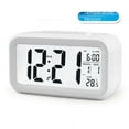 thumbnail image 1 of Reloj inteligente con temperatura, despertador perezoso, luz de fondo silenciosa, reloj electrónico, reloj digital creativo, 1 of 2