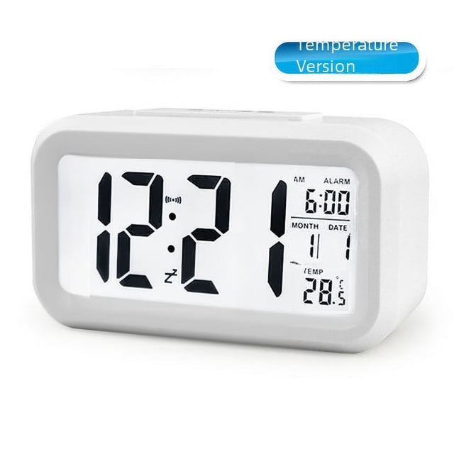Reloj inteligente con temperatura, despertador perezoso, luz de fondo silenciosa, reloj electrónico, reloj digital creativo