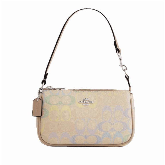 Coach Women's Nolita 19 Bag Wristlet In Rainbow Signature Canvas