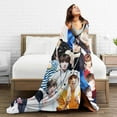 thumbnail image 5 of Blanket Jungkook Soft and Comfortable Warm Fleece Throw Blankets Gift for Room Sofa Office Bed car Camp Couch Decoration Cozy Plush beach blankets All Season, 5 of 5