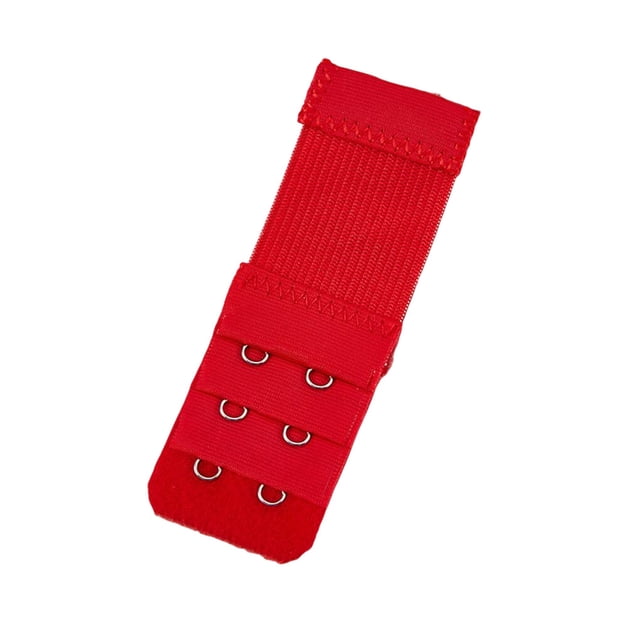 braveheart Extension Strap Bra Extender Breathable Buckle 2 Hooks Intimate Women Stretchy Adjustable Replacement 3 Rows Underwear red