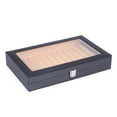 thumbnail image 5 of 12 Slots Pen Case Black Fountain Pen Display, Wood Pen Box Storage Collector Box Organizer, 5 of 12