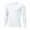 White, variant on SwiftWear Long Sleeve Shirts for Men Solid Color Tight Pullover Tops Workout Athletic Gym Training Tee Shirts Black M