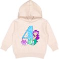 thumbnail image 2 of Inktastic Fourth Birthday Mermaid Toddler Hoodie, 2 of 4