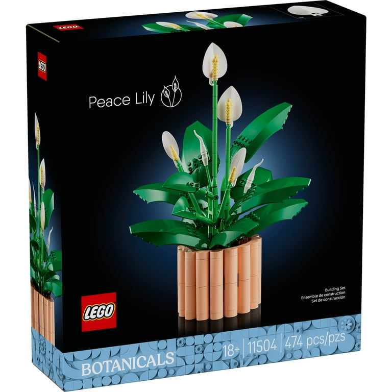 LEGO Botanicals Peace Lily Flower Building Set for Adults - DIY