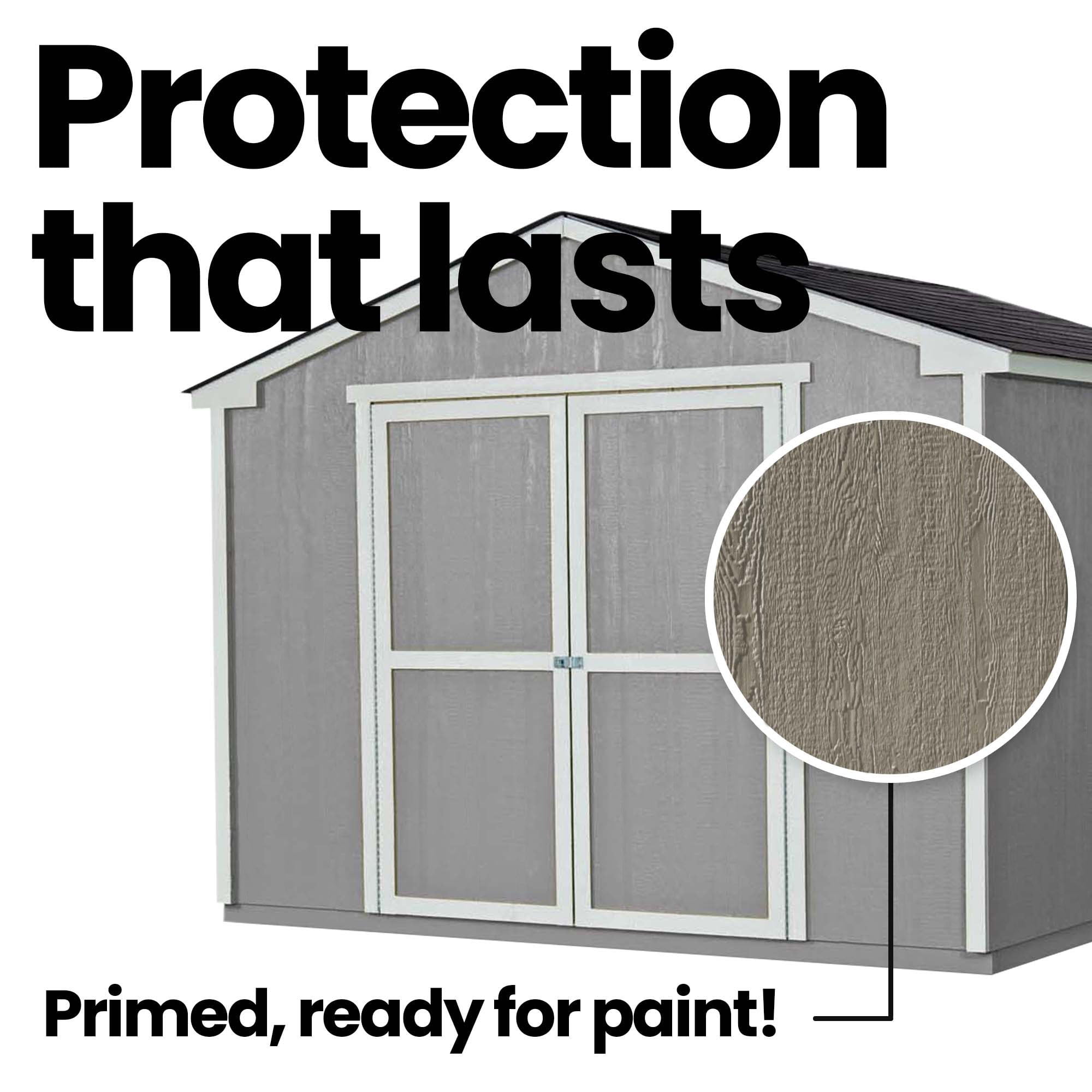 Handy Home Products Cumberland 10 ft. x 8 ft. Gable Outdoor Wooden Storage Shed