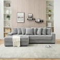 thumbnail image 2 of 111" Sofa for Living Room Cloud Sectional Couch with Reversible Chaise, 2 of 8