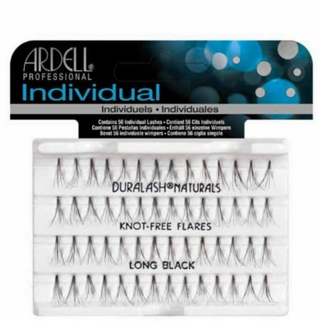 Duralash Individual Eyelashes No Knot Naturals Long Black (3 Pack), Weightless By (Best Way To Grow Long Eyelashes)