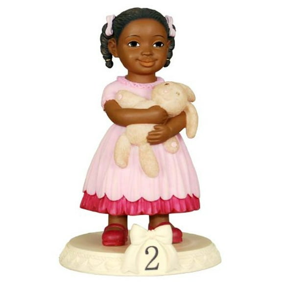African American Figurine Birthday Girl Age 02