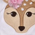 thumbnail image 4 of Hudson Baby Infant Girl Cotton Animal Face Hooded Towel, Fawn, One Size, 4 of 4