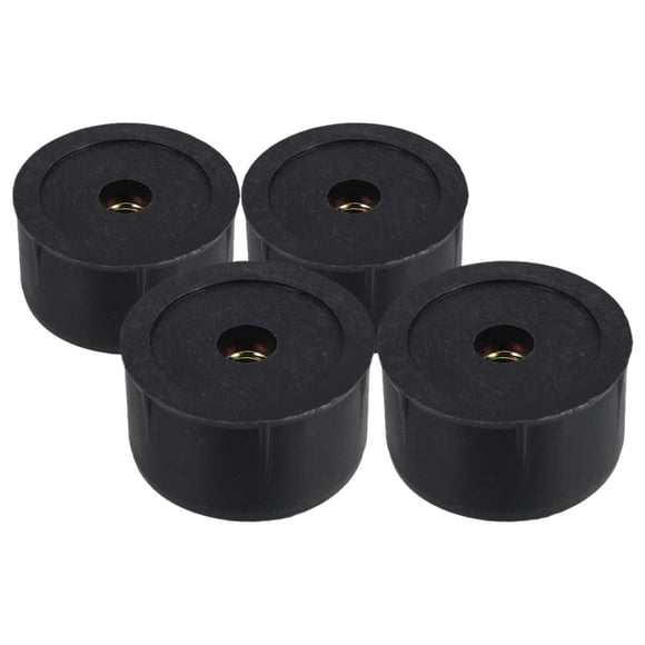 BESTYASH 4Pcs Cat Tree Post Plug Replacement Black Plastic Hole Plugs for DIY Repairs