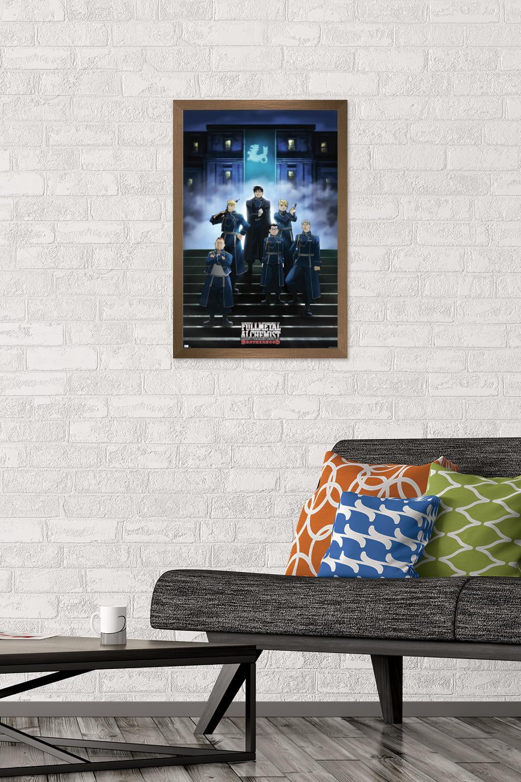 Fullmetal Alchemist: Brotherhood - Key Art 2 Wall Poster, 14.725" x 22.375" Framed