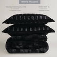 thumbnail image 2 of Luxurious Bedding Sets Faux Fur Comforter King/Cal King Black Modern Cozy Design, 2 of 11