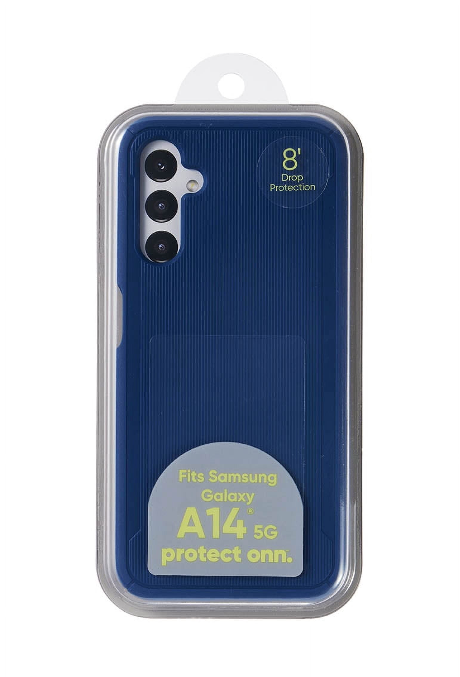 onn. Protective Gel Phone Case for Samsung Galaxy A14 5G - Blue