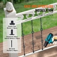 thumbnail image 3 of VEVOR Staircase Metal Balusters, 44'' x 1/2" Galvanized Steel Decorative Banister Spindles, 10 pack Deck Baluster with Hollow Double Baskets, Spiral Stair Railing with Shoes & Screws, 3 of 9
