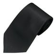 thumbnail image 3 of Elvqul Business Tie Men Wedding Solid Color Formal Black Club Necktie, 3 of 4