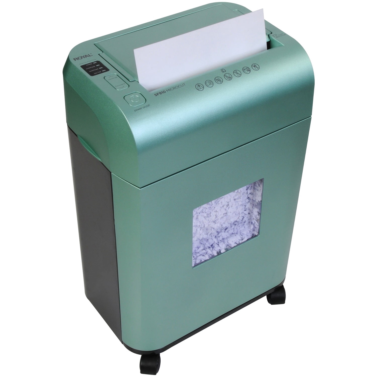 Royal 89349M SF910 100-Sheet Autofeed Micro-Cut Shredder (Green)