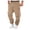 Khaki, variant on Cargo Sweatpants for Men 2026 Fall Winter Casual Drawstring Elastic Waist Cargo Jogging Sweatpants Trousers with Pockets