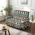 thumbnail image 4 of Xoenoiee Aztec Horse American Tribal Print Recliner Sofa Slipcover with Pockets 6-Piece Stretch Recliner Covers Spandex Fabric 2-Seater Reclining Couch Cover with Elastic Bottom, 4 of 6