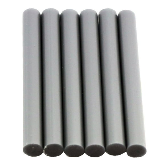 Silver Hot Glue Sticks Full Size