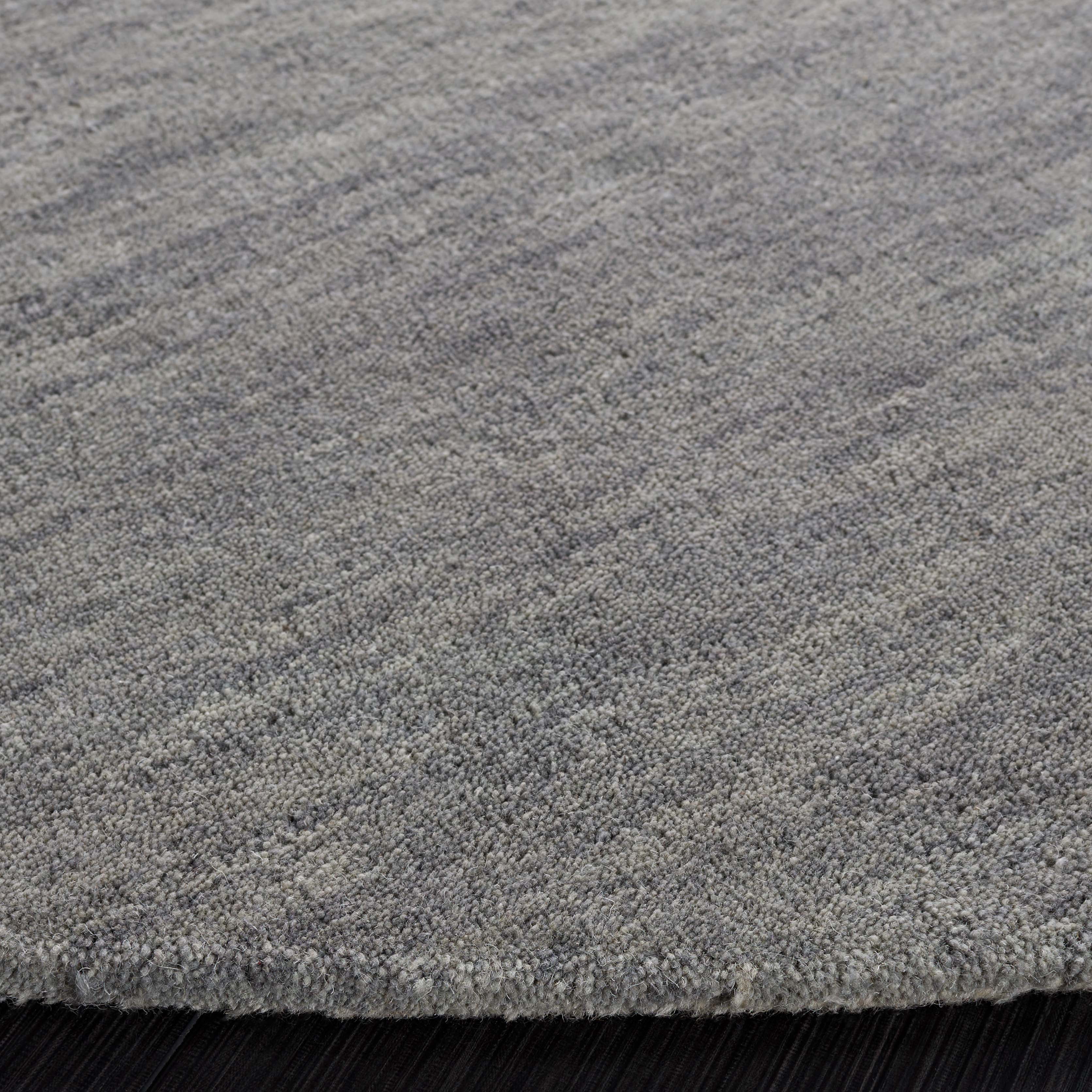 SAFAVIEH Chatham Hermite Geometric Area Rug, Ivory/Grey, 6' x 6' Round