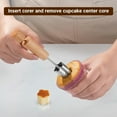 thumbnail image 4 of Mistaha Stainless Steel Cupcake Core Remover Set - Star, Floral, Heart Shaped Kitchen Baking Tool Kit - Easy Clean Cupcake Filling Injector - Pastry Decorating Gadget with Plunger - Dishwasher Safe -, 4 of 7