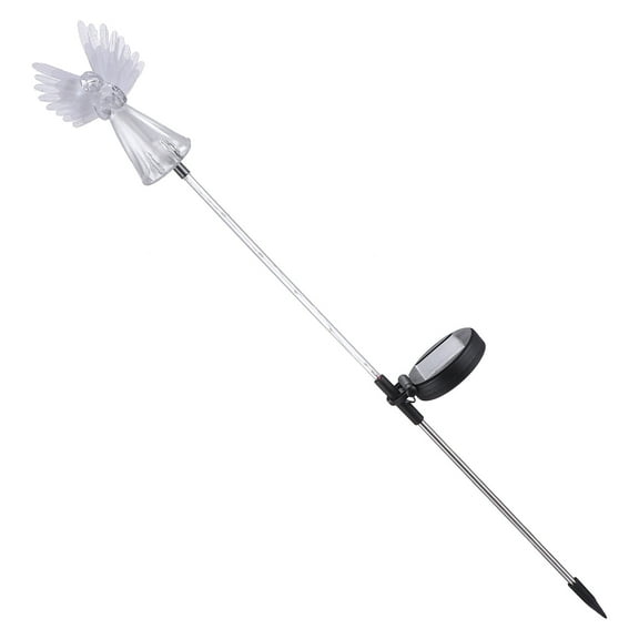 HONMEET Solar with White Fiber Wings, Outdoor Decorative LED Lights for Garden Patio Yard