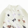 thumbnail image 5 of TOWED22 Baby Boys UPF 50+ Sun Protection One Piece Rashguard Swimsuit Bathing Suit with Hat Infant Beach Swimwear White,3-6 M, 5 of 8