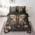 thumbnail image 3 of Homewish Mystic Butterfly Animal Twin Bedding Sets 7-Piece, Hippie Flower Floral Bedding Comforter Set, Bohemian Mandala Style Reversible Sheet Sets, Breathable Home Decor, 3 of 8