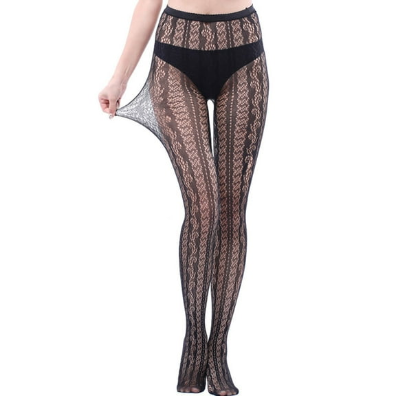 Womens Fishnet Stockings Suspender Silk Panties Long Women's High Waist Tights Socks