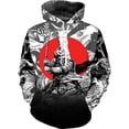 thumbnail image 3 of Sudadera con capucha con estampado 3D de samurái japonés para hombre, ropa de calle moderna con personalidad, sudadera con capucha de manga larga estilo Harajuku, 3 of 5