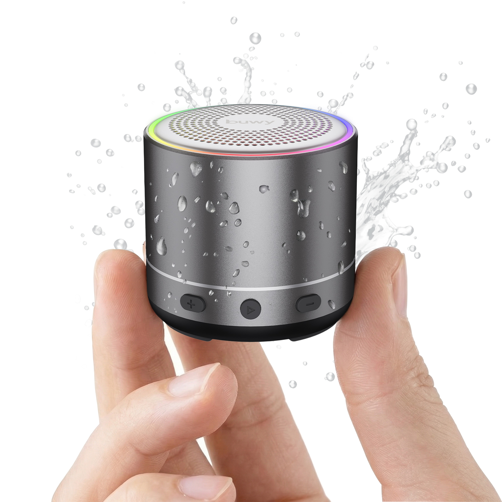 Cillso Mini Portable Bluetooth Speaker with RGB Lights, IP68 photo 1