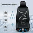 thumbnail image 7 of Ruroz 1Pcs Cooling Car Seat Cover Front Seat, 12V-24V Ventilated Cooling Car Seat Cushion, Cooled Seat Cover for Car SUV Truck Universal Fit, Sports Black, 7 of 7