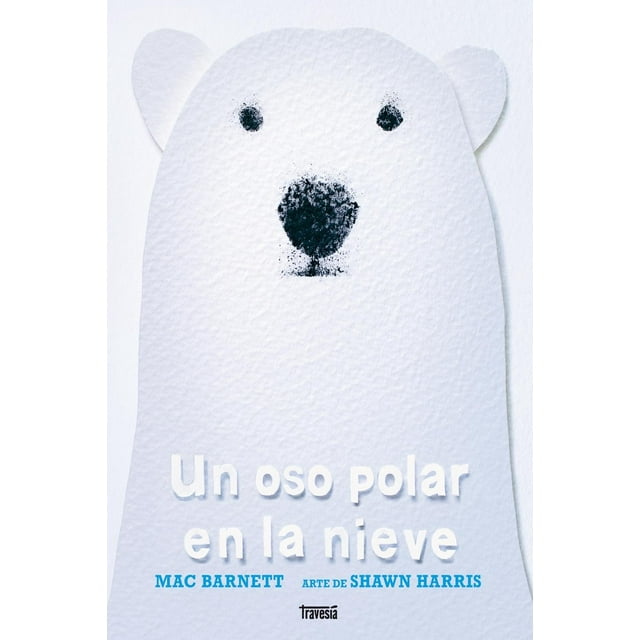 Un oso polar en la nieve Blanco