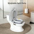 thumbnail image 5 of Acekid Toddler Potty Training Toilet, Realistic Potty with Soft Seat, Flushing Sound, Storage Tank, TP Holder, Splash Guard, Non-Slip, 5 of 6