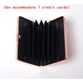 thumbnail image 3 of RFID Metal Blocking Credit Card Holder/Travel Wallet/Protective Case RFID,Designed to Hold 7 Credit Cards (Rose Gold), 3 of 7