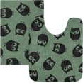 thumbnail image 3 of Coolnut Cute Owls Anti-Slip Ultra Absorbent Durable Bath Rug with Rubber Backing,24"x16", 3 of 7