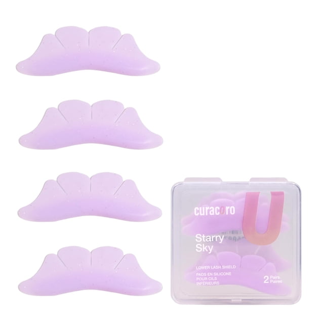 Protectores para lifting de pestañas CURACORO, almohadillas de silicona para pestañas inferiores, 4 piezas