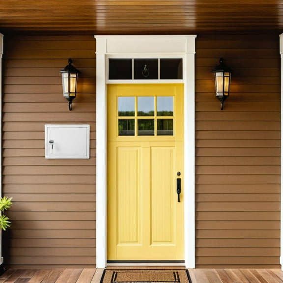 LOLIPPYY 2Pcs Outdoor Wall Mounted Milk Box Locking Mailbox with Key Lock White Plastic Holder