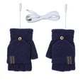 thumbnail image 4 of Guantes calefactores con carga USB, guantes de medio dedo con pantalla táctil, guantes de invierno cálidos con tapa para hombres y mujeres, 4 of 6