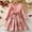 Pink#1, variant on IVEYRTF Girls A Line Dress Elegant Ruffled Print Princess Dress Long Sleeve Round Neck Fall and Winter Dress for Kids Comfortable Soft Breathable(Brown#1,2 Years)