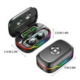 thumbnail image 3 of Kchsji RGB In‑Ear True Wireless Bluetooth Earphones With MP3 Card Slot, 600 mAh Charging Case, IPX4 Sport‑Proof, Bluetooth 5.3, Low‑Delay, Touch Controls, Long Play, Stylish Light Effect, 3 of 9