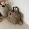 thumbnail image 3 of Bolso Bandolera Elegante Mano Holgado Hombro Casual Mujer PU Gran Capacidad Correa Larga Desmontable Cierre Hobo, 3 of 9