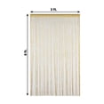 thumbnail image 3 of Efavormart 3FT x 8FT GOLD String Tassel Curtain Event Backdrop Door Window String Curtains, 3 of 11