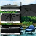 thumbnail image 2 of Wulful 6.5 ft Rectangular Outdoor Market Patio Umbrella, Gray, 2 of 6